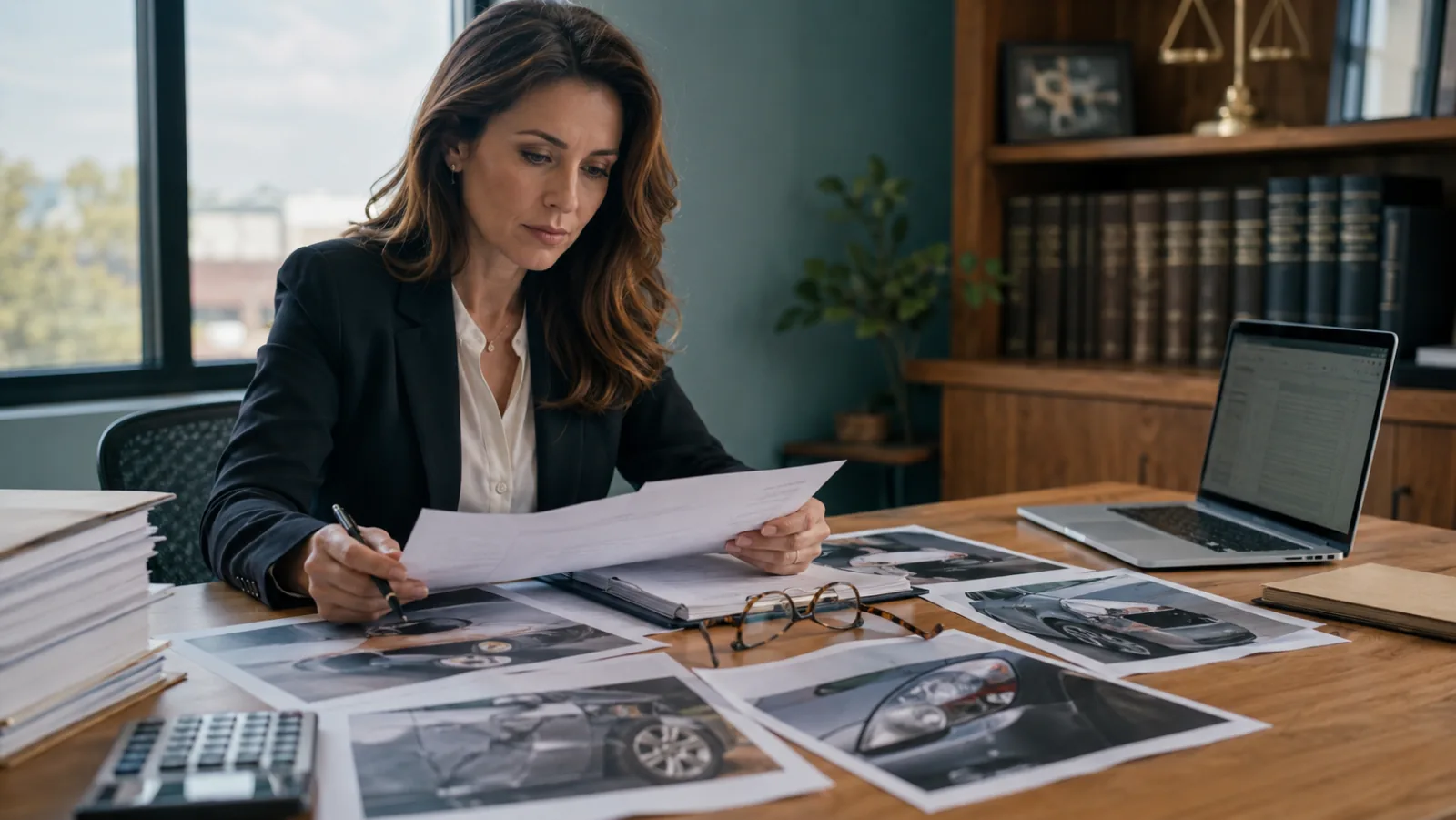 A lawyer checks the insurance company's calculation against an independent assessment of damage